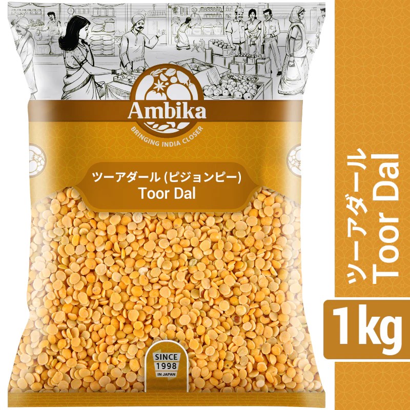 TOOR DAL 1 kg [AMBIKA]