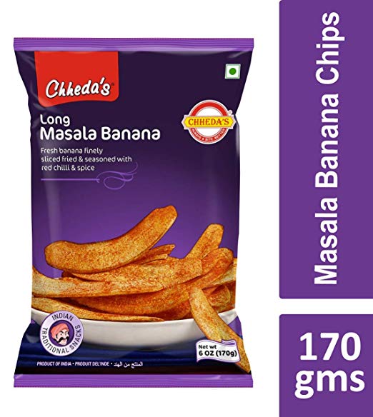 CHHEDAS LONG MASALA BANANA CHIPS 170 G